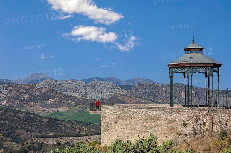 Mirador de Ronda, view of the Serranía de Ronda, Ronda, Andalusia, Spain