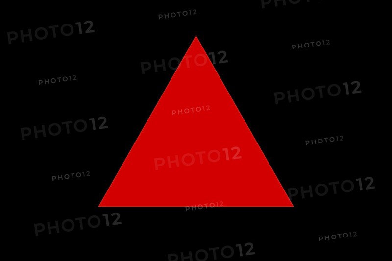 Red Triangle Shape on Black Background in Switzerland