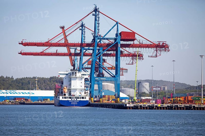 Container crane in the harbour of Gothenburg, Västra Götalands län, Sweden