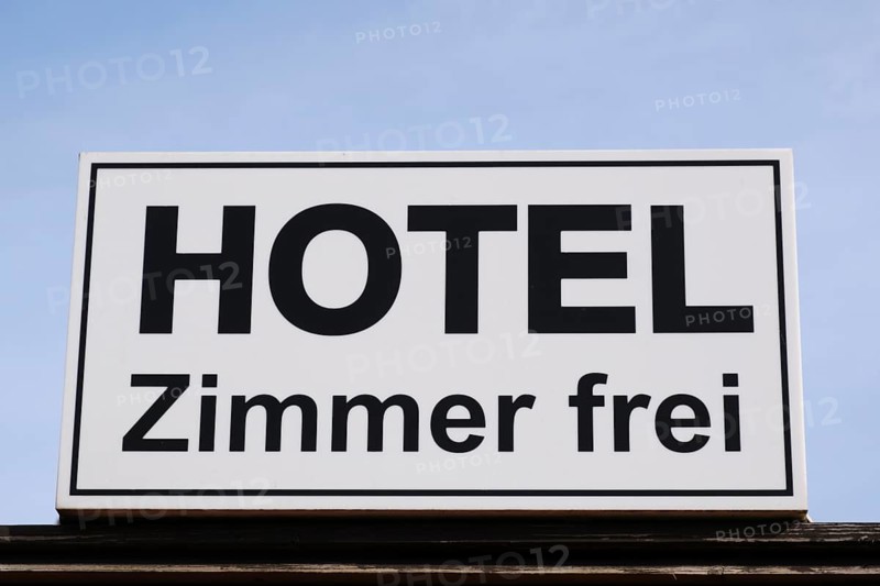 Sign, Hotel Zimmer frei, Lower Saxony, Germany
