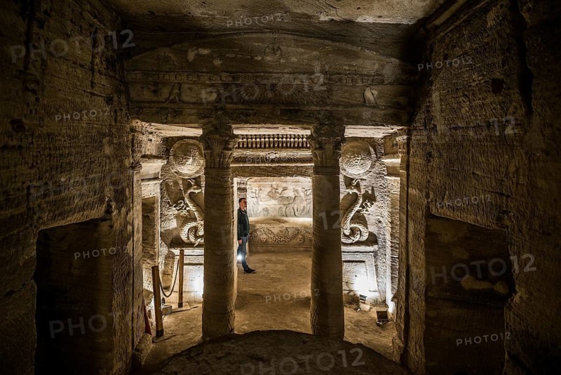 Roman Tombs, Catacombs of Kom El Shoqafa, Kom Al-Shuqafa, Alexandria, Egypt