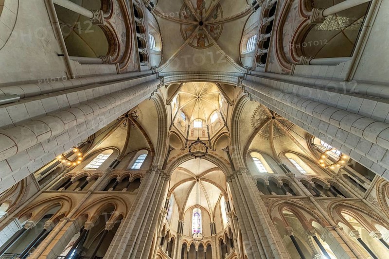 Interior of the Limburg Cathedral Georgsdom in Limburg an der Lahn, Hesse, Germany