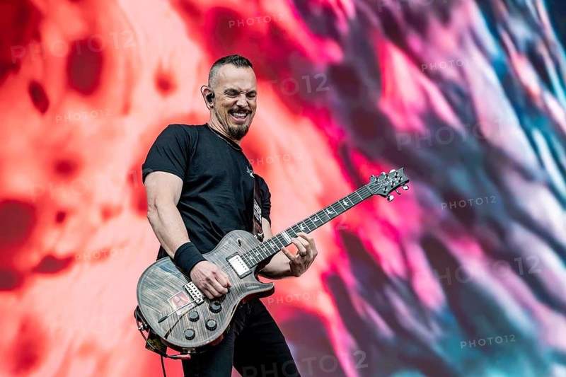 Guitarist Mark Tremonti from the American rock band Alter Bridge live on the Mandora Stage during their performance at Rock im Park auf dem Zeppelin Field in Nuremberg, Germany on 07.06.2026
