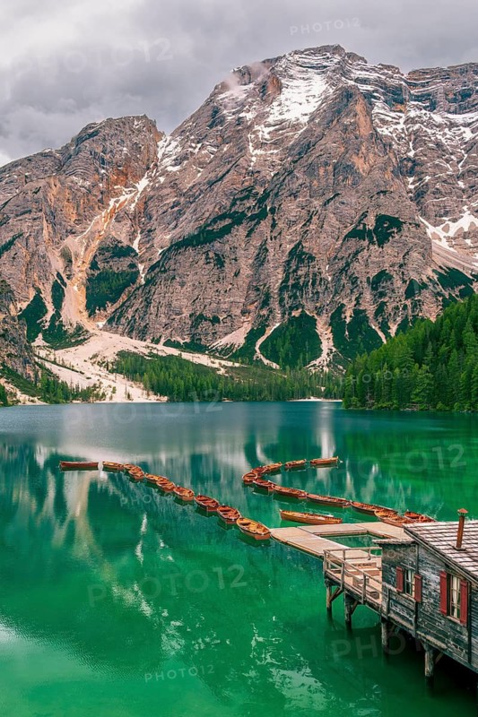 Pragser Wildsee, Prags, Dolomites, Italy