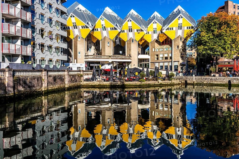 Cube houses from 1984, architect Piet Blom, Rotterdam, the Netherlands