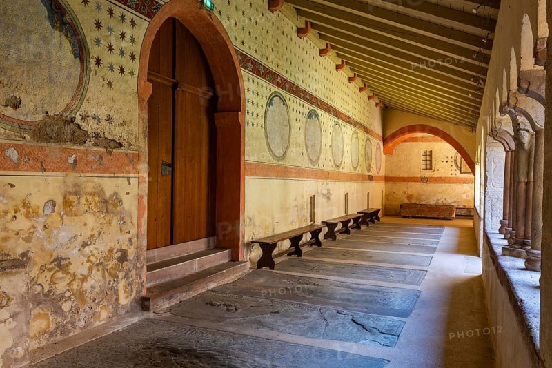Cloister of Ev. Saint-Pierre-le Jeune Church, Strasbourg, Alsace, France