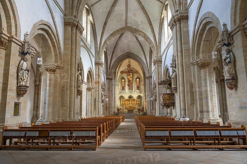Interior view, St. Peter's Cathedral, Osnabrück, Lower Saxony, Germany