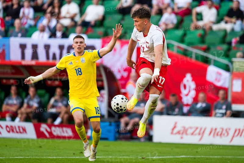 WROCLAW, POLAND, MAY 31, 2026: Friendly football match Poland vs Ukraine. In action Oskar Pietuszewski
