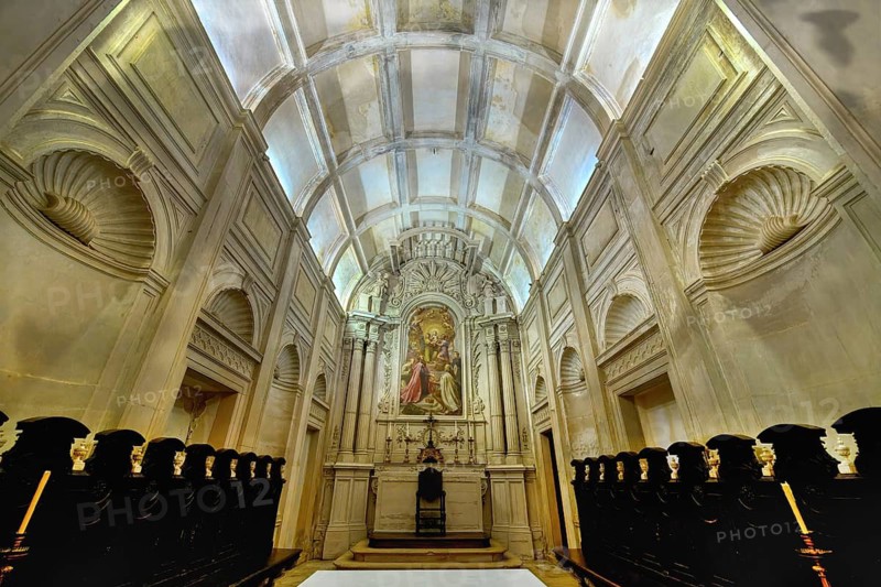 Santa Maria da Alcacova Church, Choir, Santarem, Ribatejo, Portugal