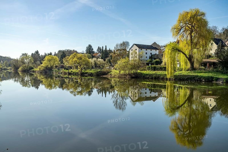The river Lahn near Runkel, Hesse, Germany