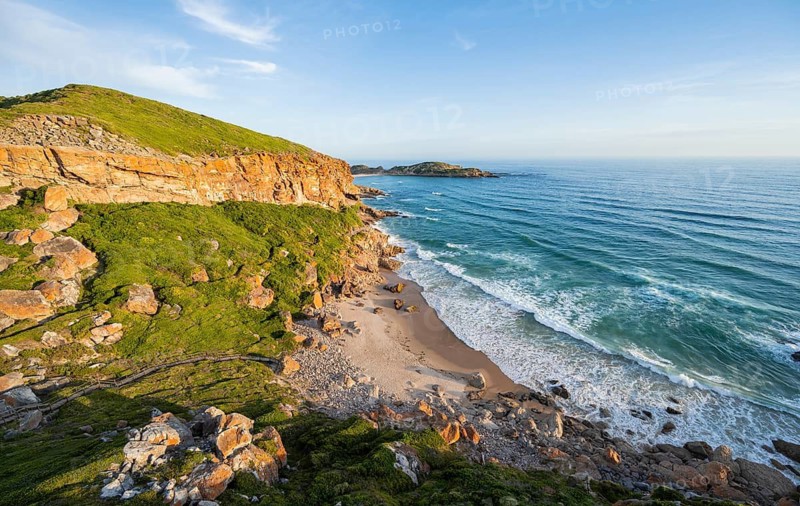 Beach, coast and sea at Robberg Nature Reserve, Plettenberg Bay, South Africa