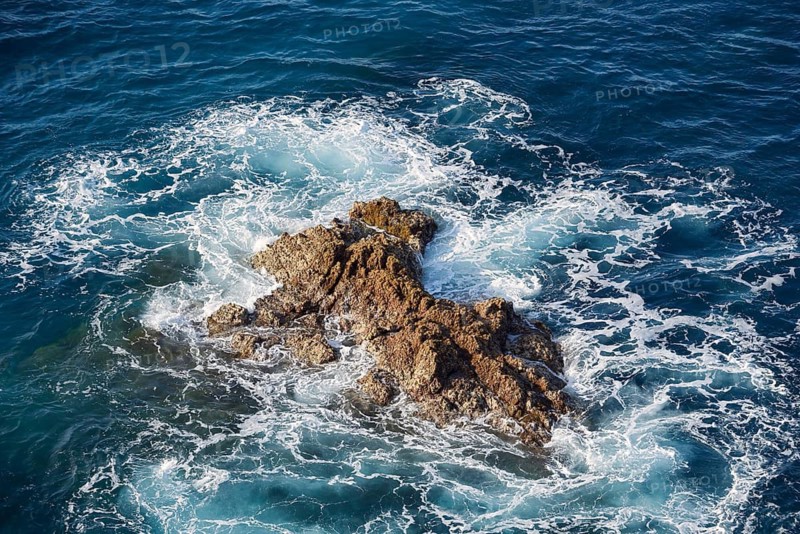 Rocks in the Atlantic Ocean, Los Molinos, Fuerteventura, Canary Islands, Spain
