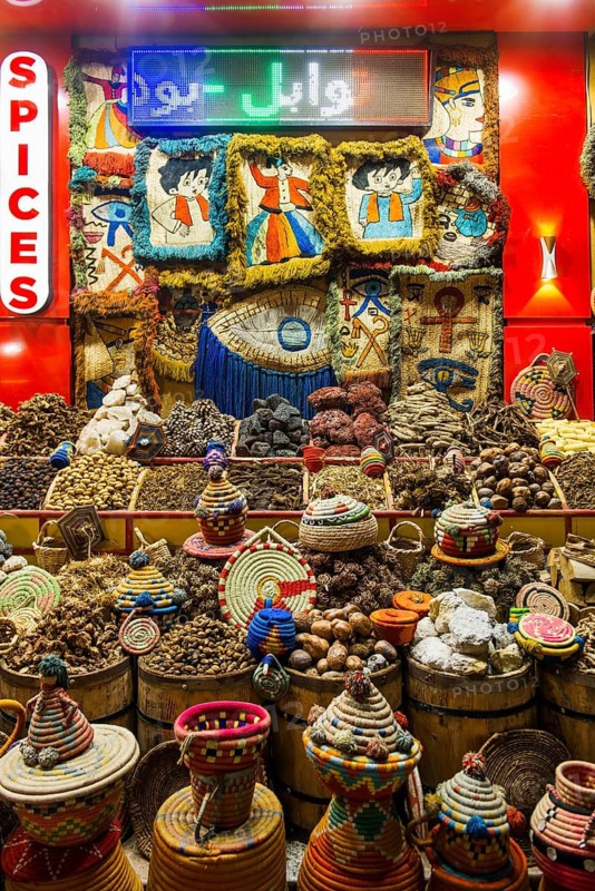 Spice and Souvenir Shop, Aswan, Upper Egypt, Egypt