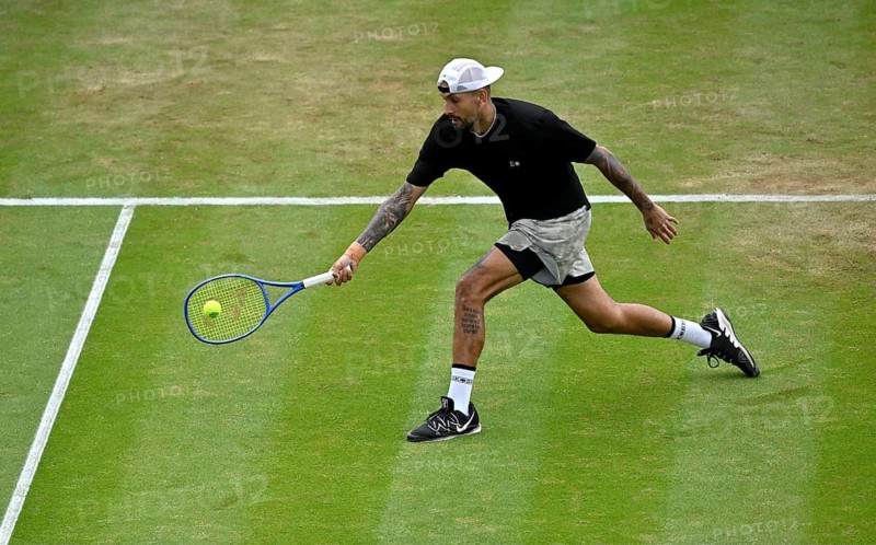 Nick Kyrgios (AUS) at the BOSS Open 2026, ATP 250 tennis tournament, grass court tournament, Stuttgart, Baden-Württemberg, Germany