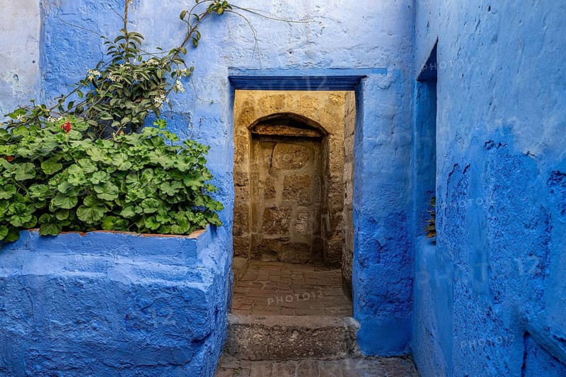 Santa Catalina Monastery of the Sisters of the Order of St. Catherine of Siena, partial view, UNESCO World Heritage Site, Arequipa, Southern Peru, South America