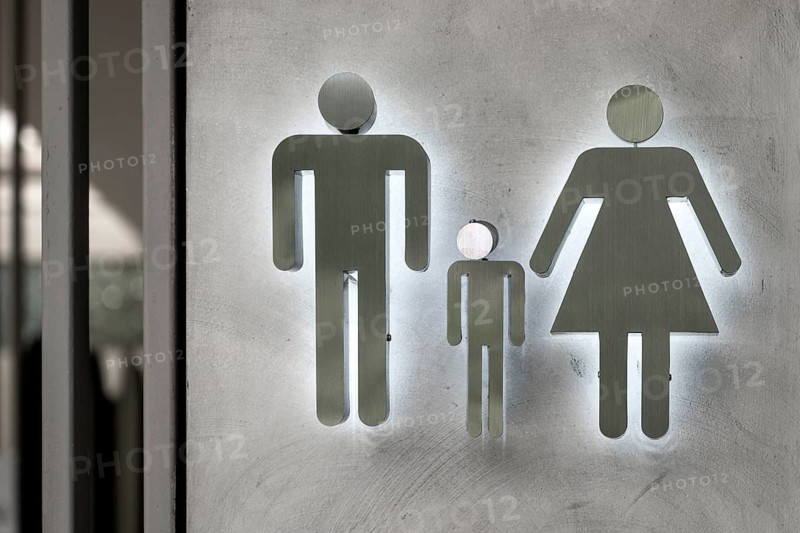 Logo toilet men, children and woman, Bangkok, Thailand
