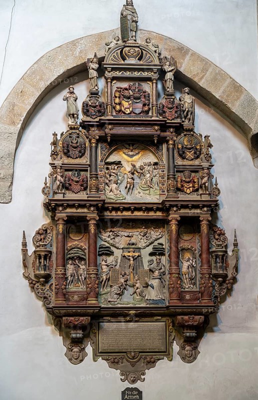 Relief, Resurrection, St. Peter's Cathedral, Osnabrück, Lower Saxony, Germany