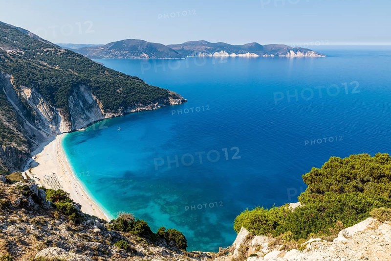 Greece, Kefalonia, island, Myrtos Beach, beach, rocks, Ionian Sea, Myrtos Beach, Kefaalonia, Greece