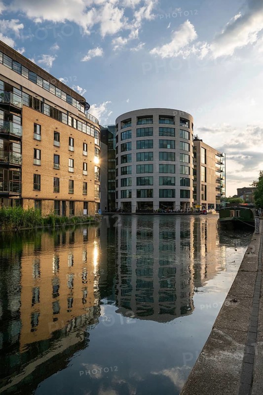 Office and commercial building, Regent's Canal, Camden Town, London, England, Great Britain, Great Britain