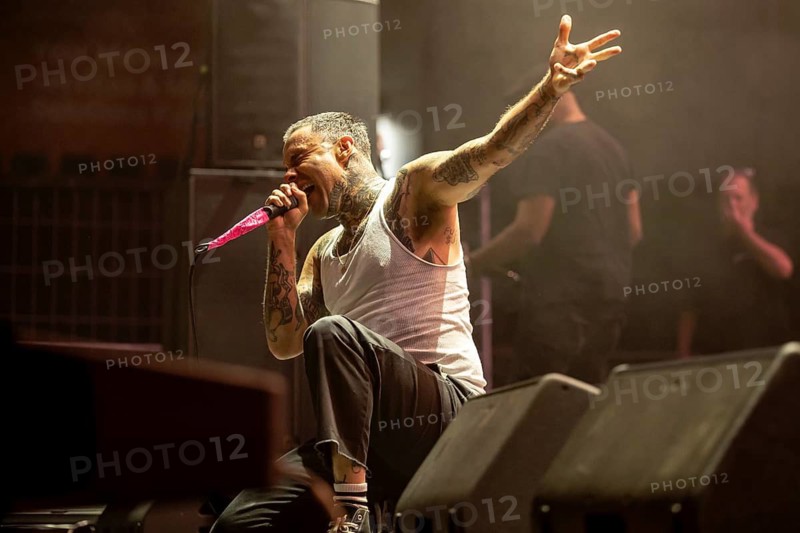 Singer Jason Aalon Butler from the US post-hardcore band Letlive on the Orbit Stage during the Rock im Park Festival on the Zeppelin Field in Nuremberg, Germany on 05.06.2026