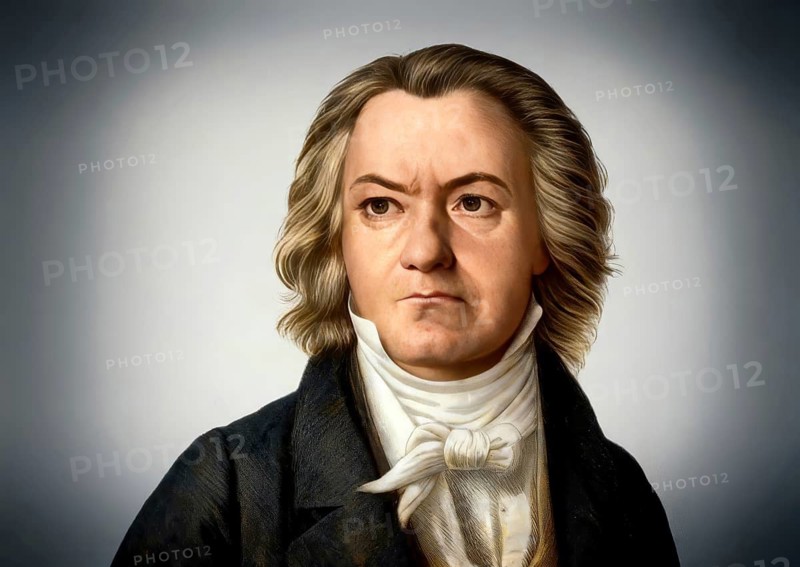 Ludwig van Beethoven, 1770 -1827, German composer, digitally edited based on a historical illustration