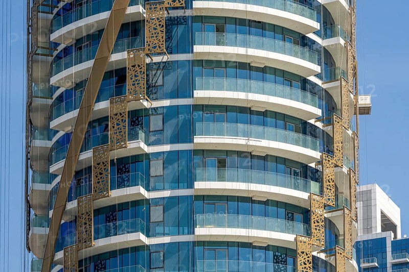 Glass Facade Building, Dubai, United Arab Emirates, UAE