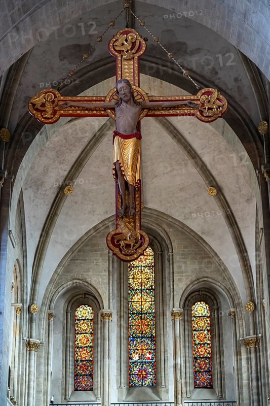 Monumental Triumphal Cross, St. Peter's Cathedral, Osnabrück, Lower Saxony, Germany