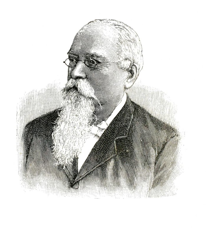 Dr Gottlieb waiter (born 1821, died 1898), a well-known German-American journalist and editor, an authentic, high-resolution reproduction of a 19th-century original, exact date of the image unknown, historical