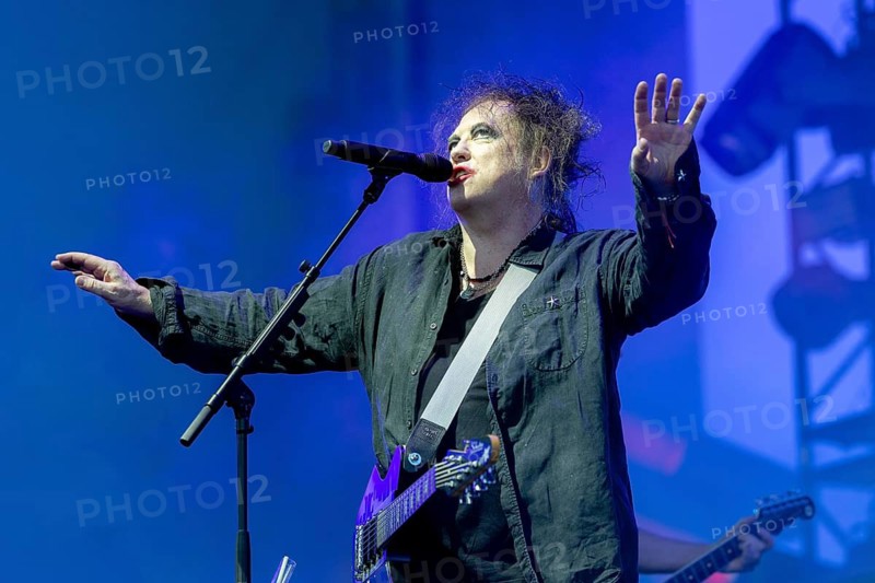 Robert Smith, singer, guitarist, The Cure, rock band, GB, live in Berlin 2026, openair, 10.07.2026, Parkbühne Wuhlheide, Berlin, Germany, sold out < english> The Cure, rock band, UK, July 10, 2026, sold out