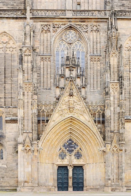 Magdeburg Cathedral, entrance portal, Magdeburg, Saxony-Anhalt, Germany