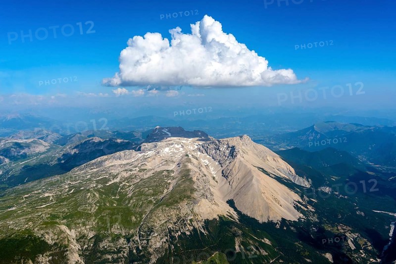 IRAM, interferometer, French Alps, Plateau de Bure, telescopes, millimeter radiation, observatory, Institut de Radioastronomie Millimétrique, German-French-Spanish joint project, radio telescopes, telescopic dish, radio waves, space, astronomers, Max Planck Society, research, science, maritime Alps, France, cumulus, cloud, aerial view, mountain, sky, landscape, nature, peaks, Alps, rock, summer