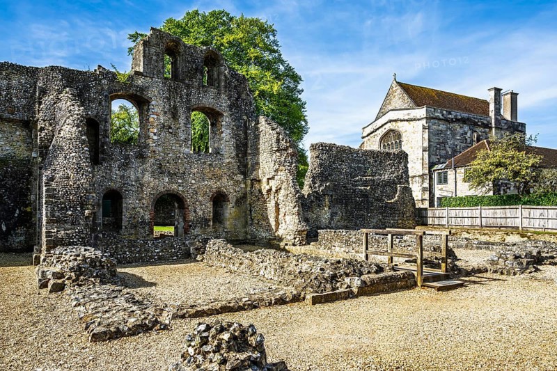 Ruins of Winchester Castle, Winchester, Hampshire, England, United Kingdom
