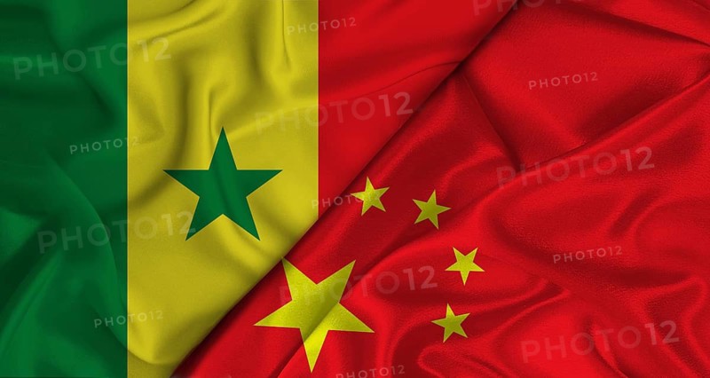 Bilateral relations between Senegal and China. Flag of Senegal and China