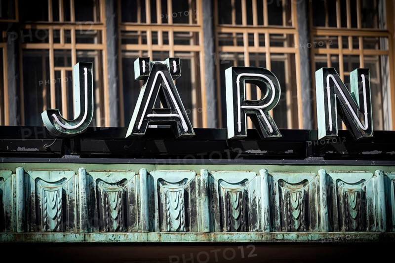 Letters, Helsinki Central Station entrance or Helsingin päärautatieasema, Finland
