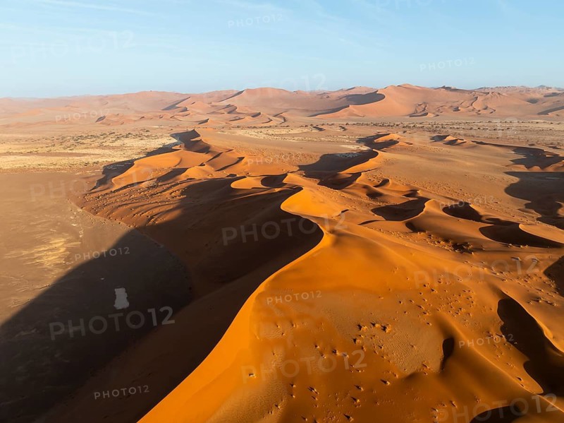 Aerial view of sand dunes in the Namib Desert, Namib Naukluft Park, Namibia