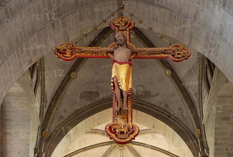 Monumental Triumphal Cross, St. Peter's Cathedral, Osnabrück, Lower Saxony, Germany