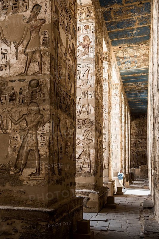Habu temple, UNESCO World Heritage Site, Thebes, Luxor, Egypt