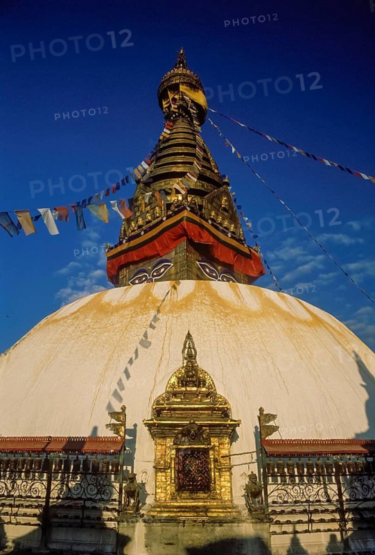 Swayambhunath Stupa, (monkey temple), Bhatapur, Kathmandu, Nepal