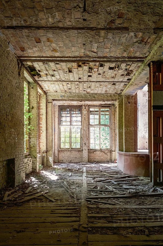 Former Grabowsee Health Resort, Lost Place, Oberhavel, Brandenburg, Germany