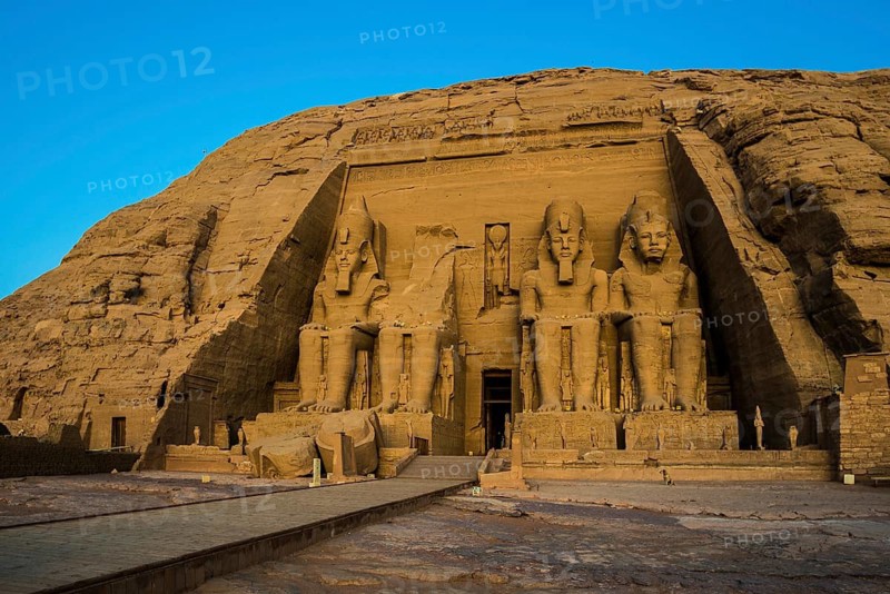 Abu Simbel temple, Pharaoh Ramesses II, sunrise, UNESCO World Heritage Site, Luxor, Egypt