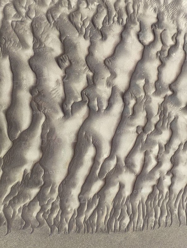 Sand patterns in the Namib Desert. Aerial view. Drone shot. Skeleton Coast, Namibia