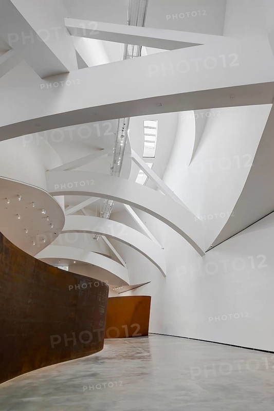 Matter of time installation and modern architecture at the Guggenheim Museum in Bilbao, Spain