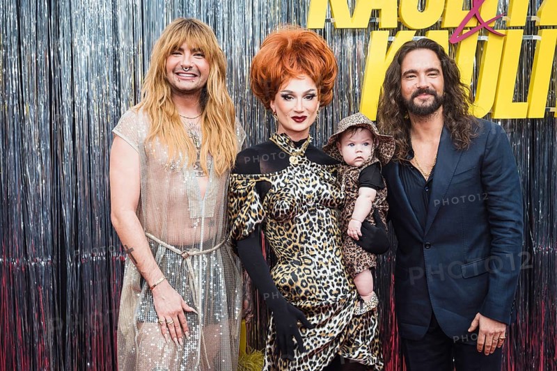 Bill Kaulitz, Candy Crash with adopted baby, Tom Kaulitz at Kaulitz & Kaulitz season 3, premiere at Delphi Filmpalast, Berlin, 22.07.2026