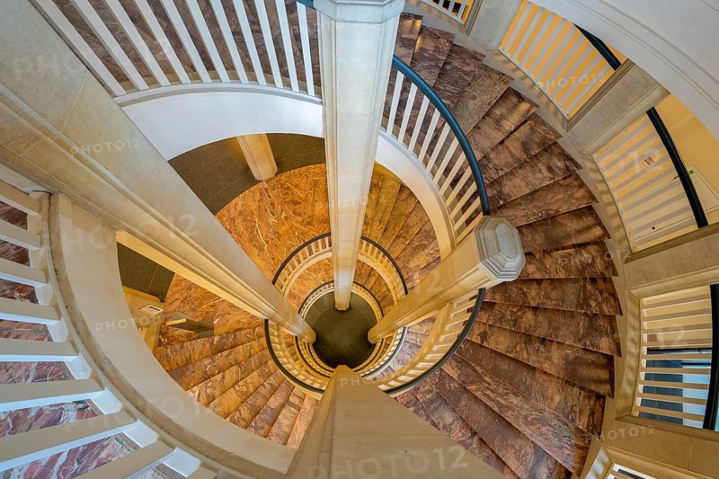 Interior view of Schwerin Castle Spiral Staircase Germany