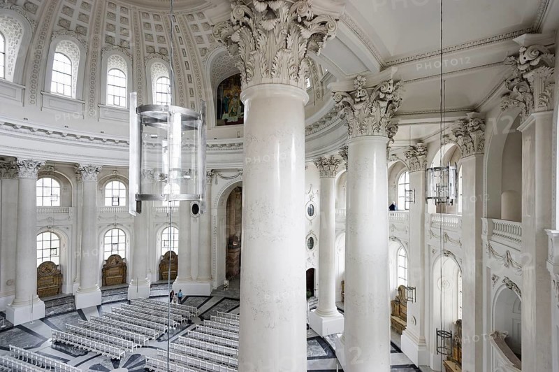 Interior view, St Blasien Cathedral, St. Blasien, Black Forest, Southern Black Forest, Baden-Württemberg, Germany