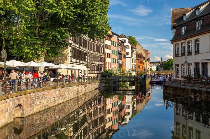 Batoramaboot, Ill, Gardening, Gerberviertel, Petite France, Strasbourg, Alsace, France