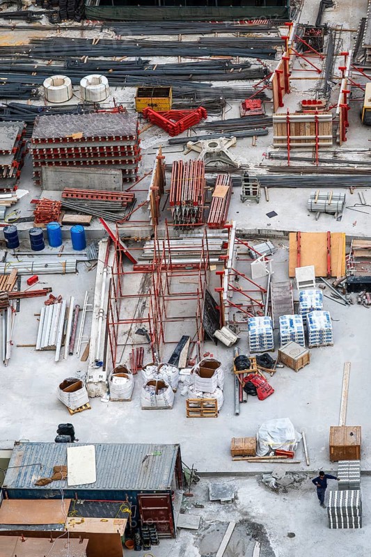 Construction site new construction material, Dubai, United Arab Emirates, UAE