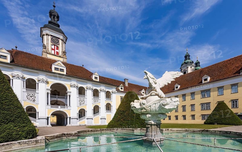 Augustiner Chorherrenstift Sankt Florian, Adlerbrunnen, Upper Austria, Austria
