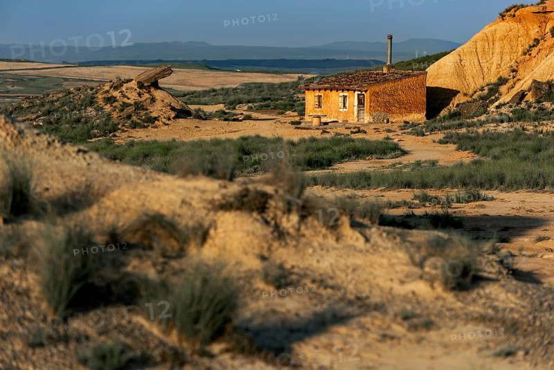 Shelter in Bardenas Reales Natural Park, Navarra, Spain