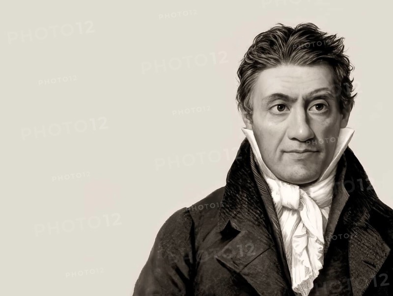 Portrait of Johann Heinrich Pestalozzi, 1746 - 1827, Swiss pedagogue, educational reformer, philanthropist, philosopher and politician, digitally edited based on a painting